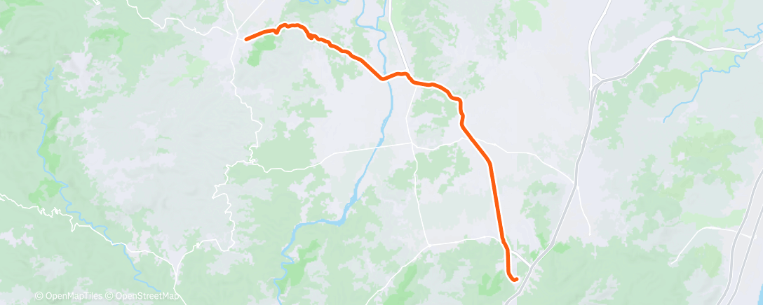 Map of the activity, Afternoon Ride