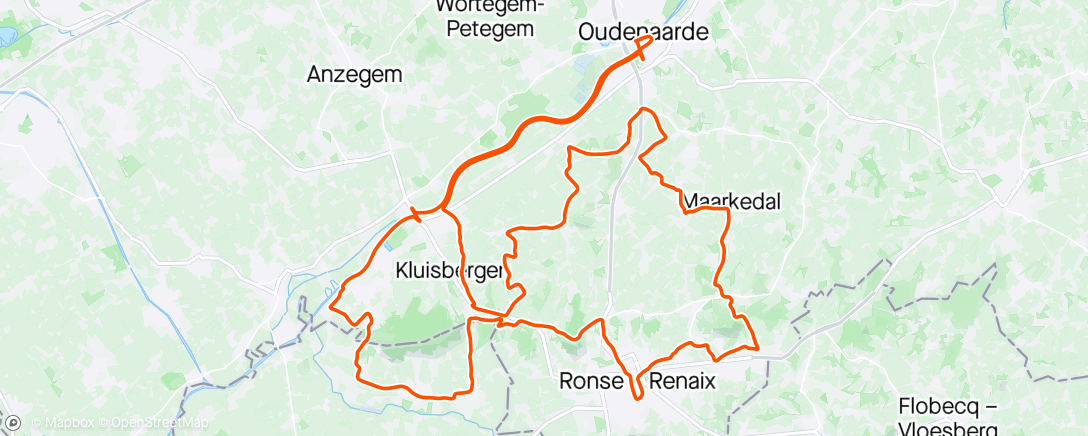 Map of the activity, RVV blauwe lus