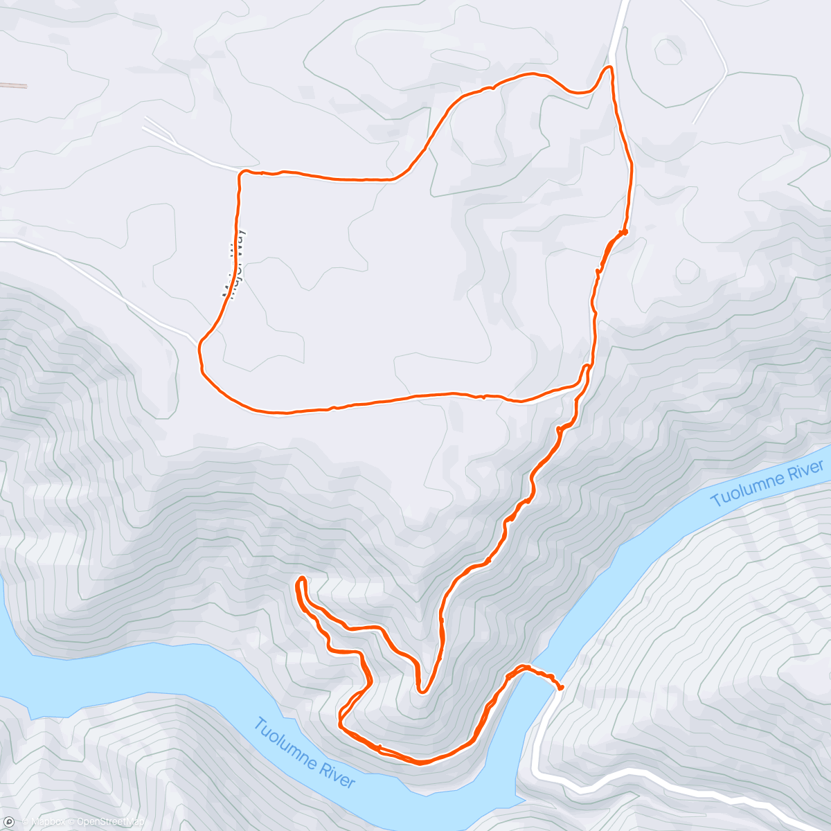 Map of the activity, Solo hike with Tessa