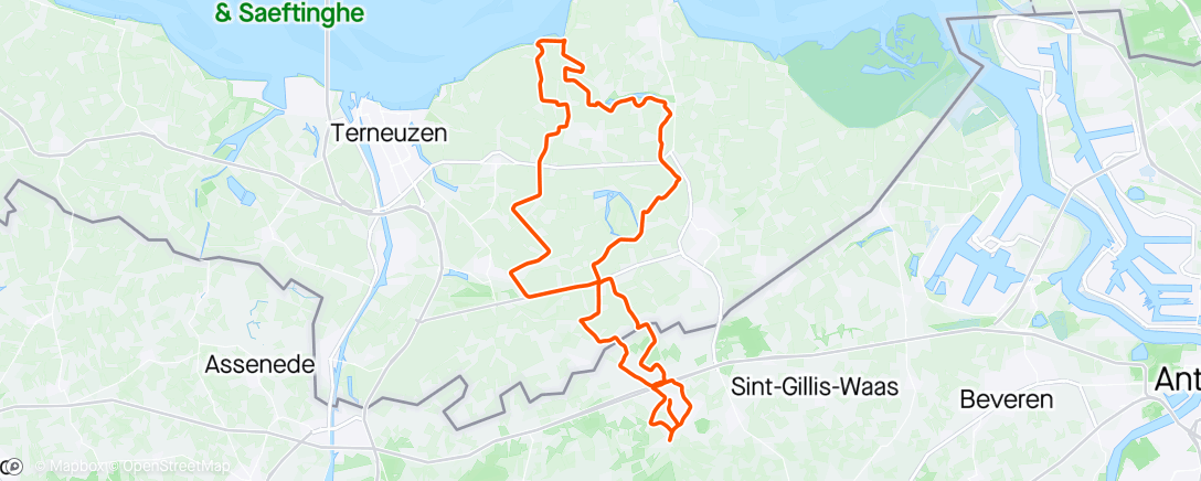 Map of the activity, Ochtendrit rit 1 vogel