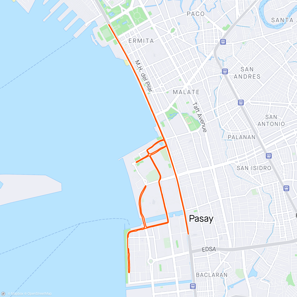 Map of the activity, Milo Half Marathon 2024