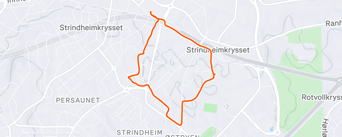 Map of the activity, Afternoon Walk