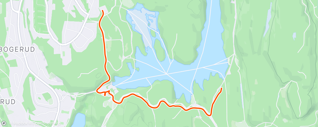 Map of the activity, Nøklevann rund med Ada