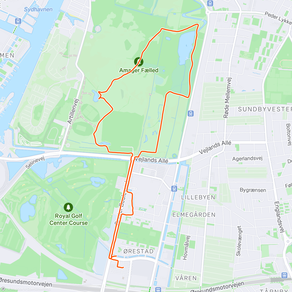 Map of the activity, Ochtendloop voor we terug naar België 🇧🇪 vliegen