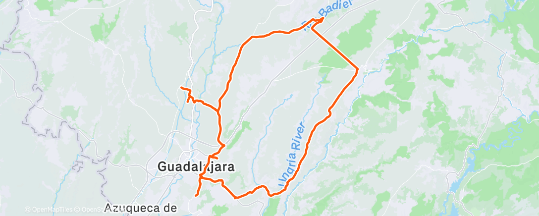 Карта физической активности (Bicicleta por la mañana)