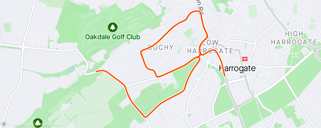 Map of the activity, Zwift - Race: Rachao ZTBR (C) on Queens Highway After Party in Yorkshire