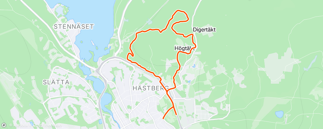 Map of the activity, Jungfruberget ❤️