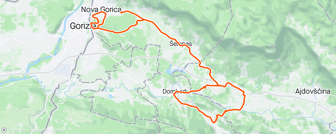 Map of the activity, GP Goriska