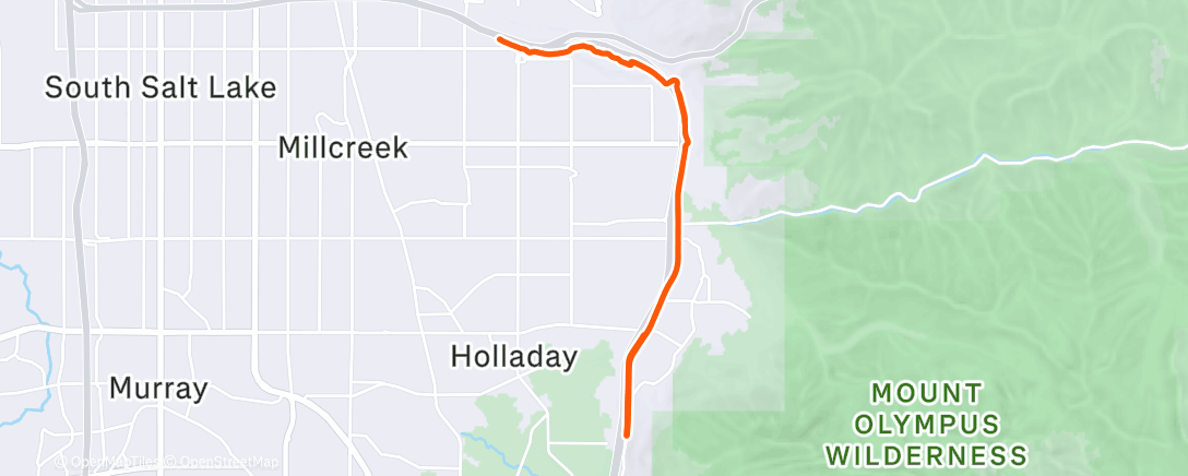 Map of the activity, Nice solid run Sunday