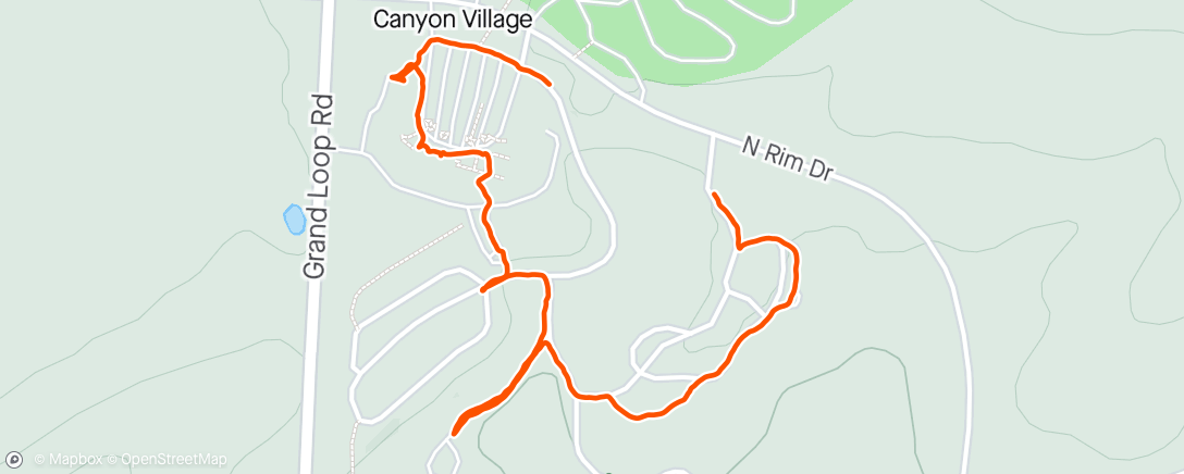 アクティビティ「Evening Hike」の地図