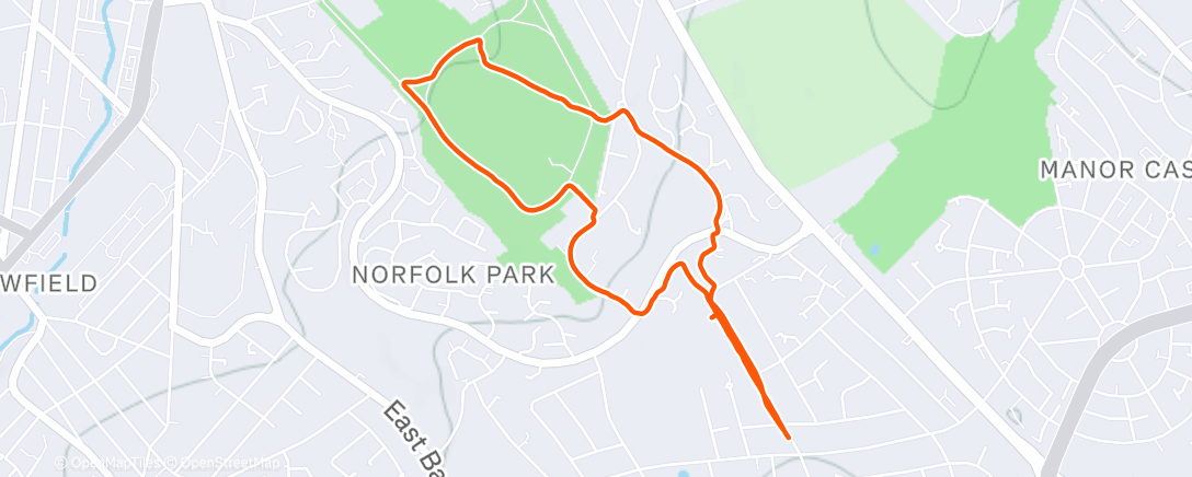 Карта физической активности (Afternoon Walk)