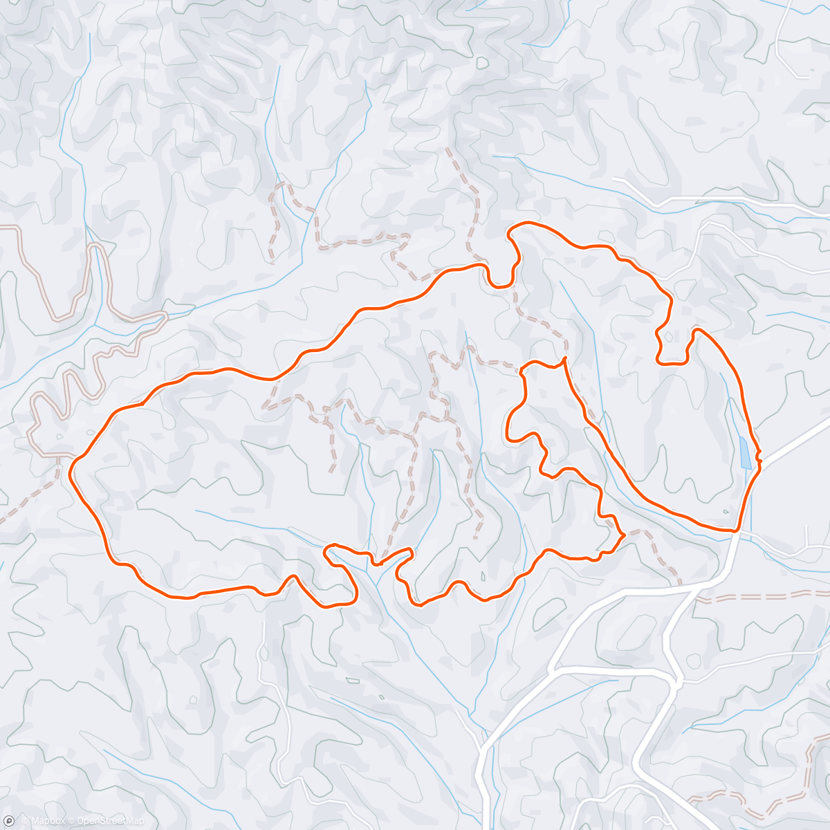Map of the activity, Evening Mountain Bike Ride