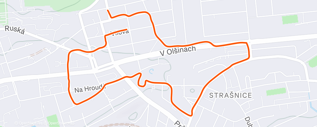 Карта физической активности (Afternoon Run)