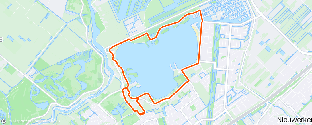 Map of the activity, Rustige duurloop