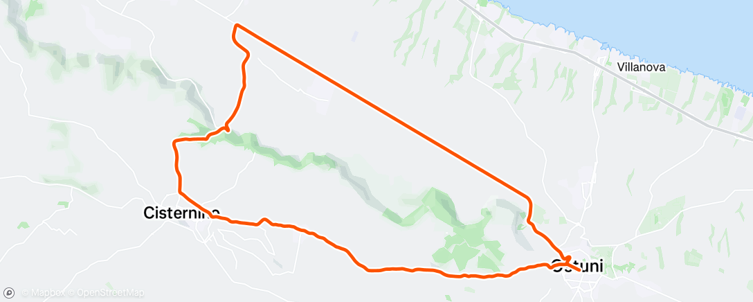 Map of the activity, Mf dei Mondiali76 Ostuni _ 11 Ass / 4' cat.