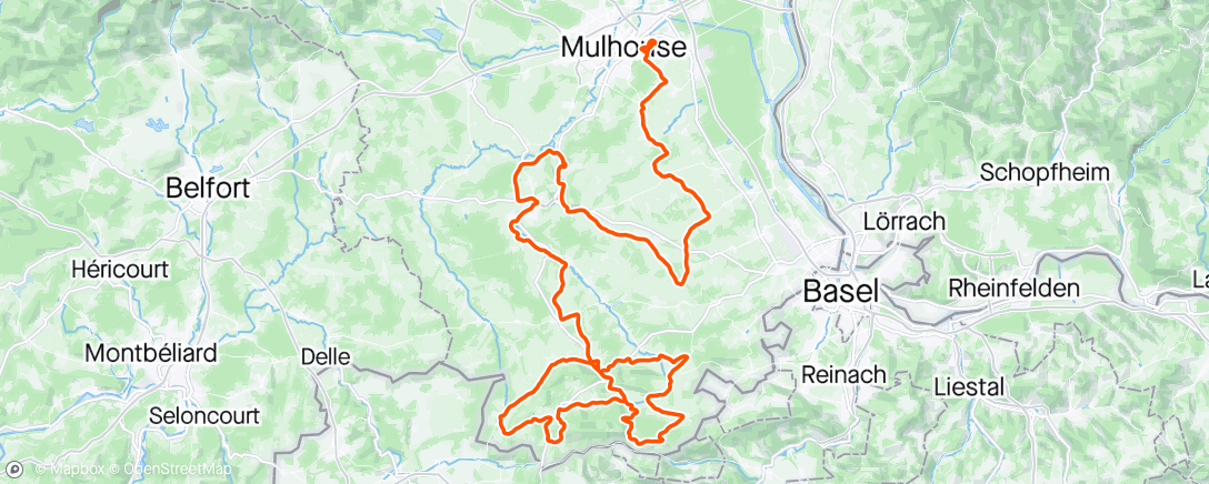 Map of the activity, Tour Alsace E1. P9 et P12 du GC provisoire