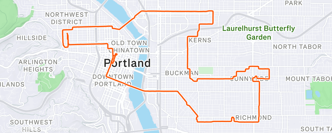 Карта физической активности (Afternoon Ride)