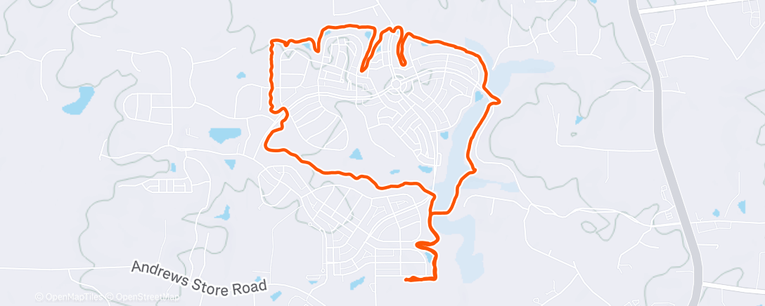 Карта физической активности (Afternoon Mountain Bike Ride)