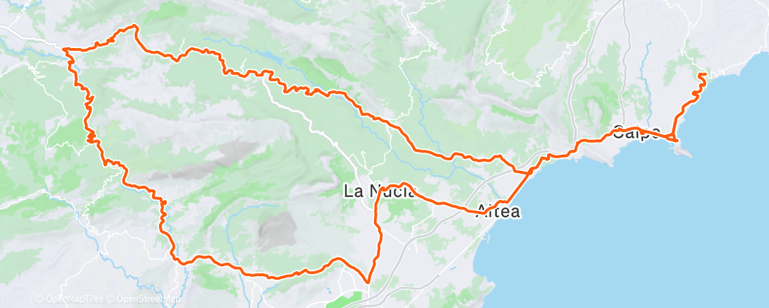 Карта физической активности (Morning Ride)