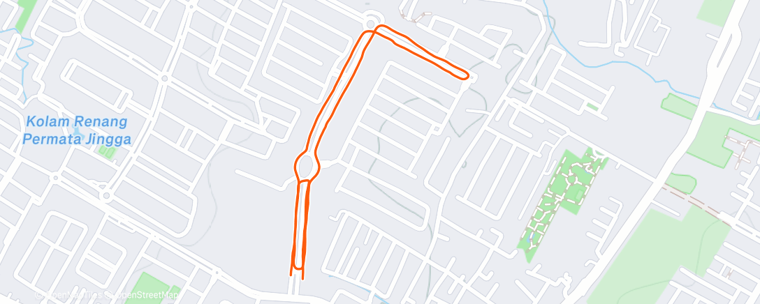 Map of the activity, Morning Run