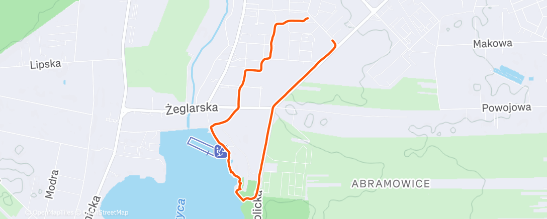 Map of the activity, Afternoon Walk
