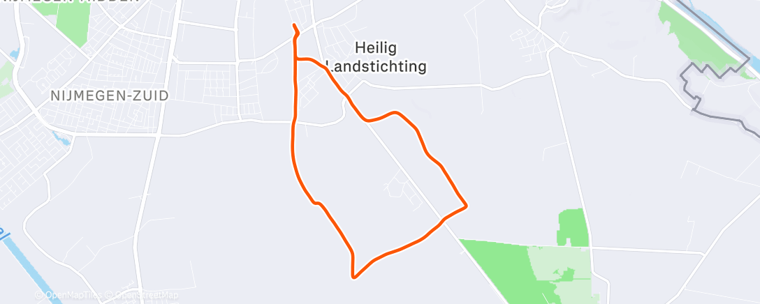 Map of the activity, Morning Run