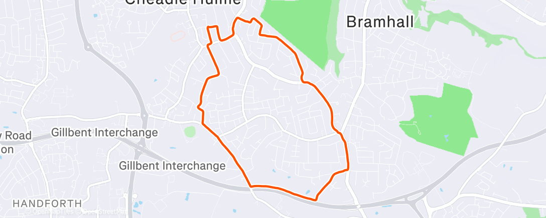 Map of the activity, Lunch Run