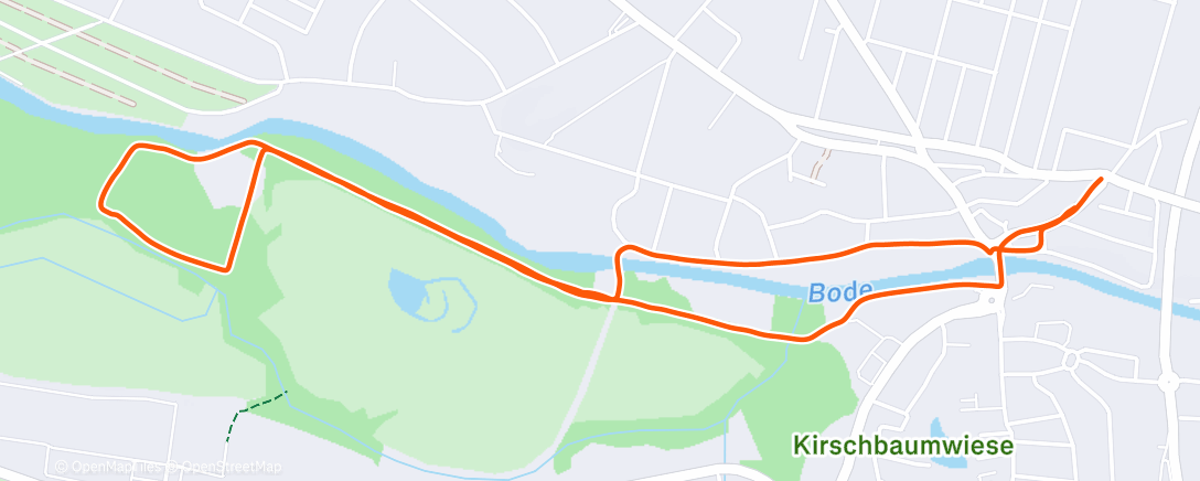 Map of the activity, Morning Walk