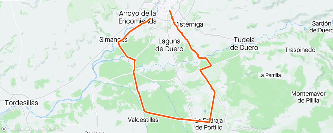 Map of the activity, Bicicleta por la mañana🔦🔦