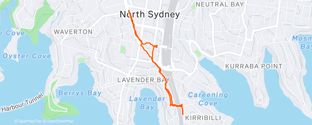 Map of the activity, Morning Walk