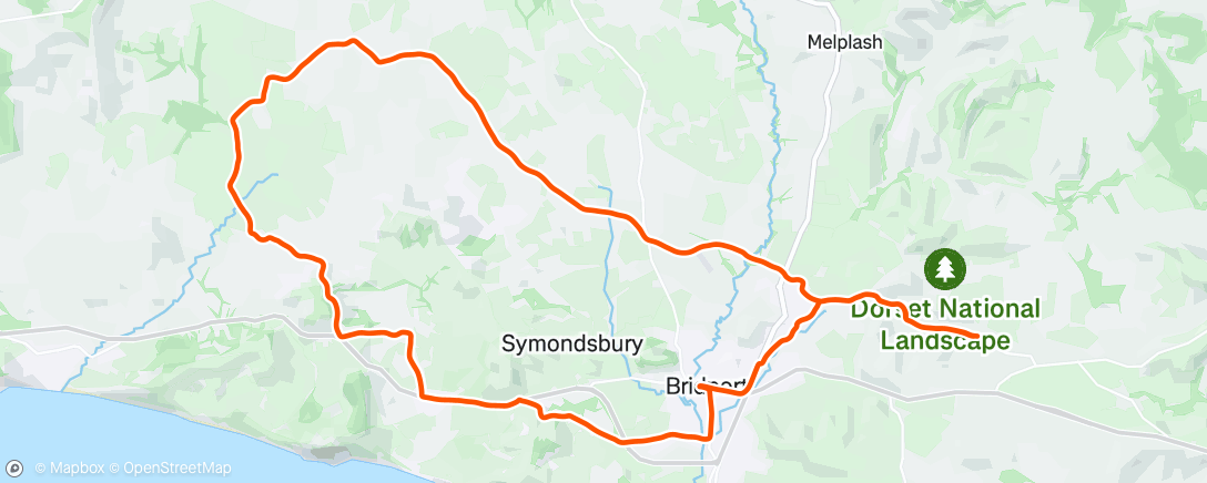 Map of the activity, Afternoon Ride