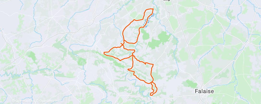 Map of the activity, Morning Ride