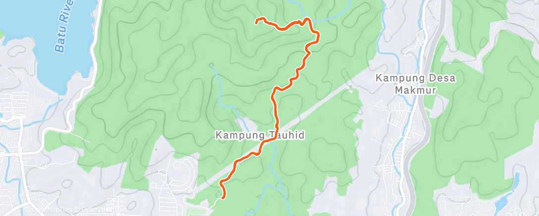 Map of the activity, Night Trail Run