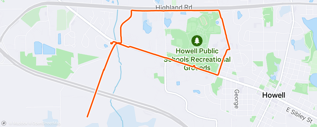 Map of the activity, Afternoon Ride