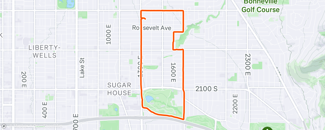 Map of the activity, Morning Run