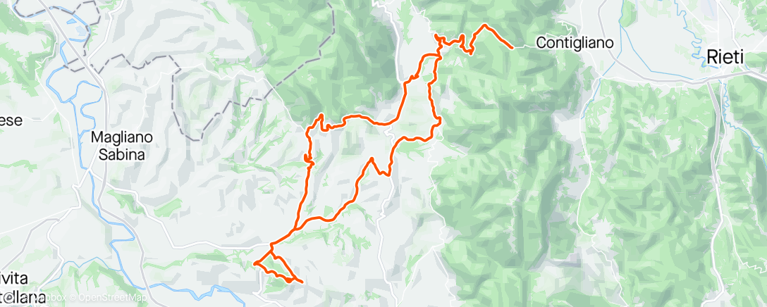 Map of the activity, 2B Ride