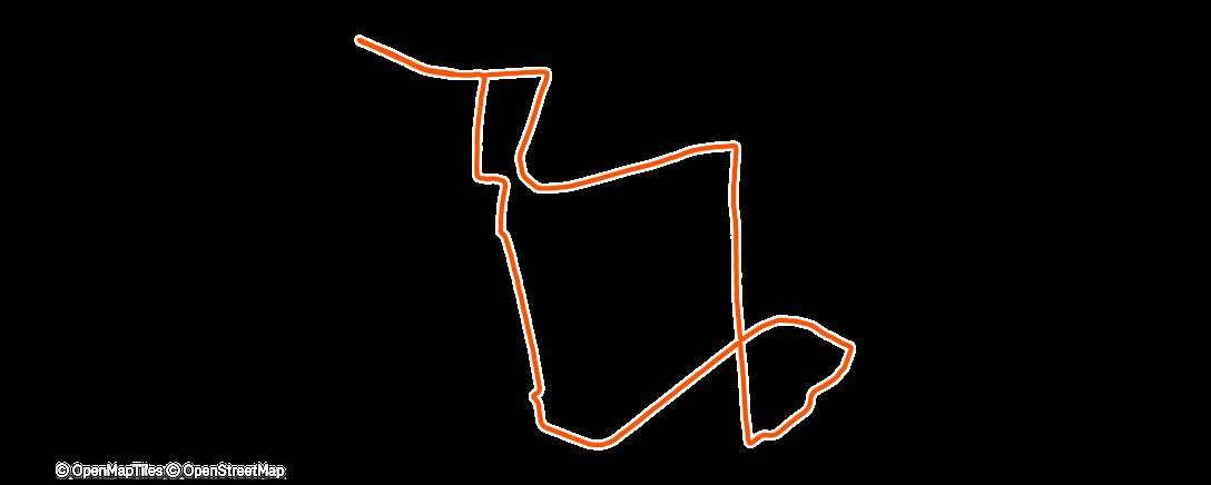 Map of the activity, Boxing Day Run