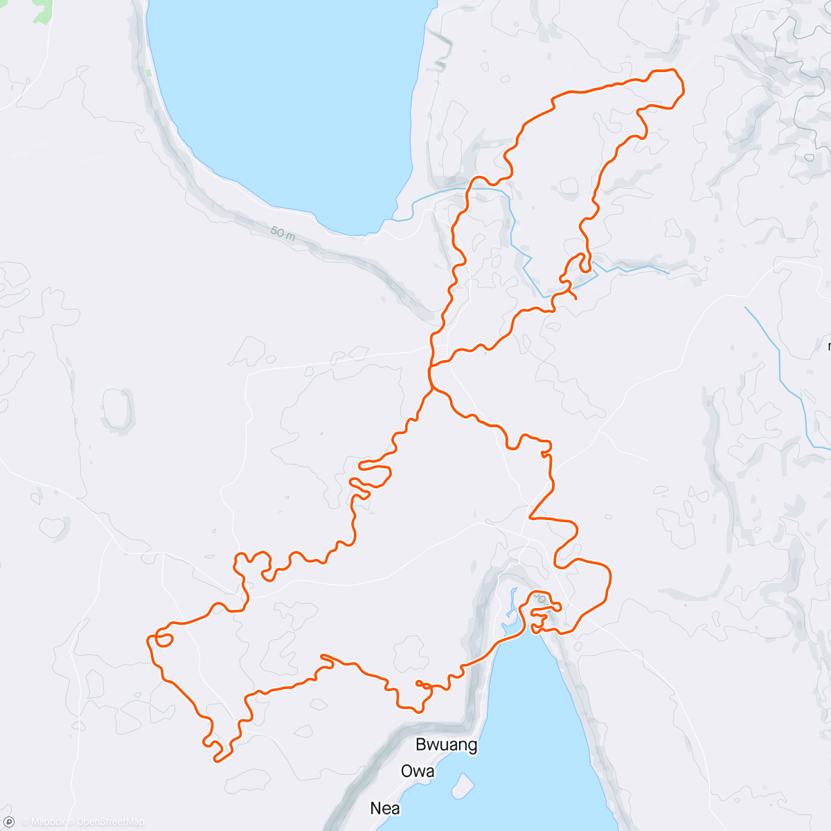 Map of the activity, Zwift - Group Ride: AHDR FAB Rolls p/b JetBlack (C) on Makuri 40 in Makuri Islands