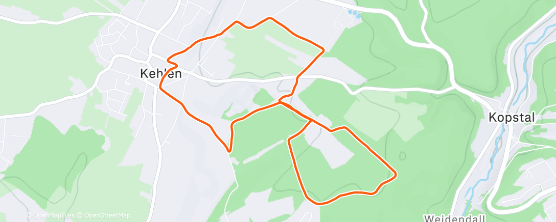 Mapa de la actividad (Mittagslauf)