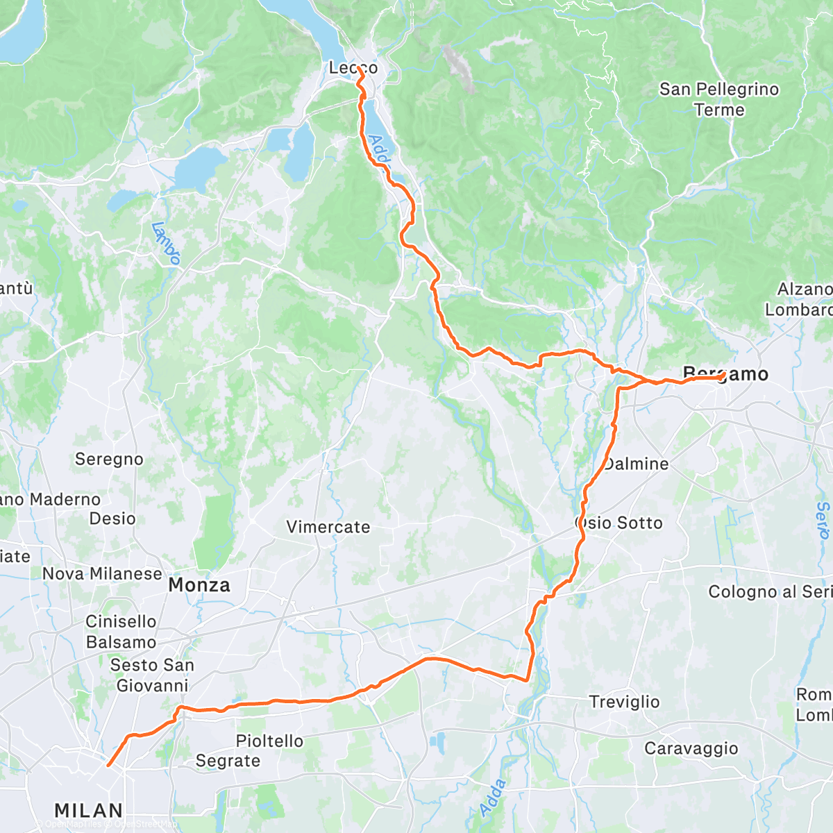 Map of the activity, PampaGravelone