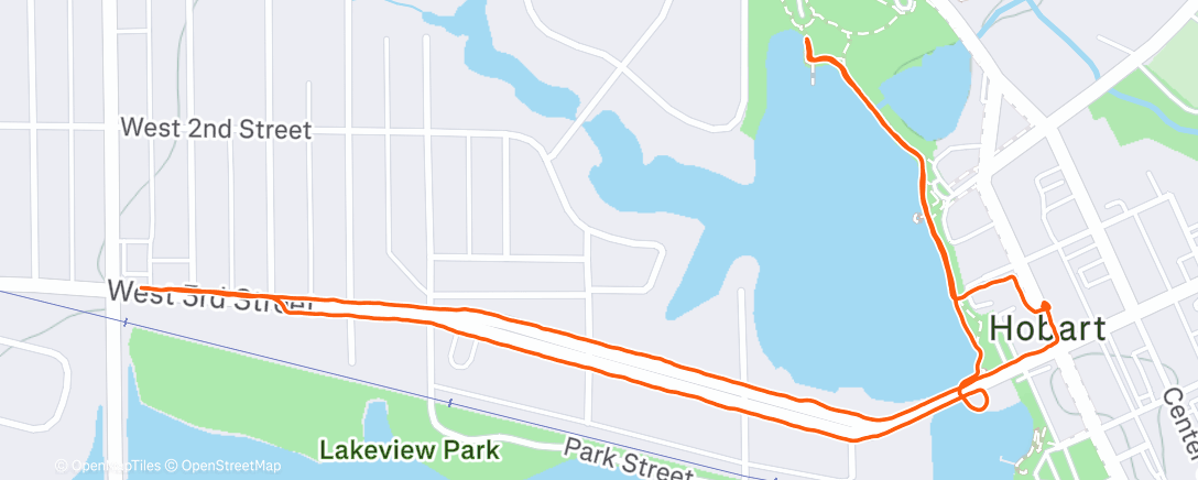 Map of the activity, Walk