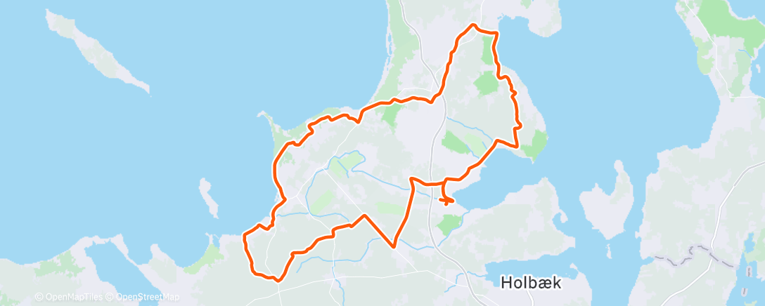 Map of the activity, Cycling