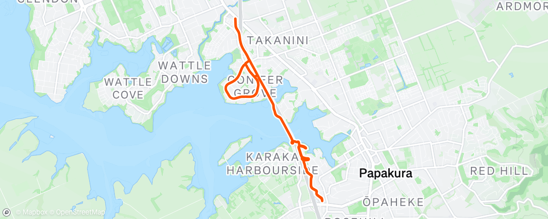 Map of the activity, Afternoon Ride