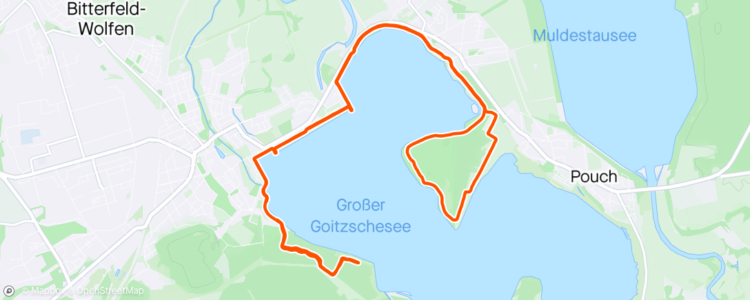 Map of the activity, Goitzsche Halbmarathon ✔️