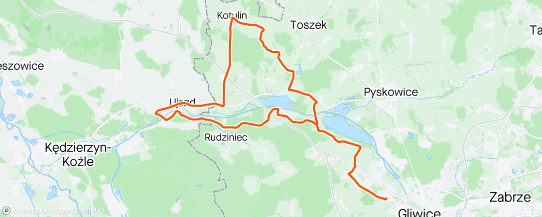 Map of the activity, Rzepiara Ride vol. 2