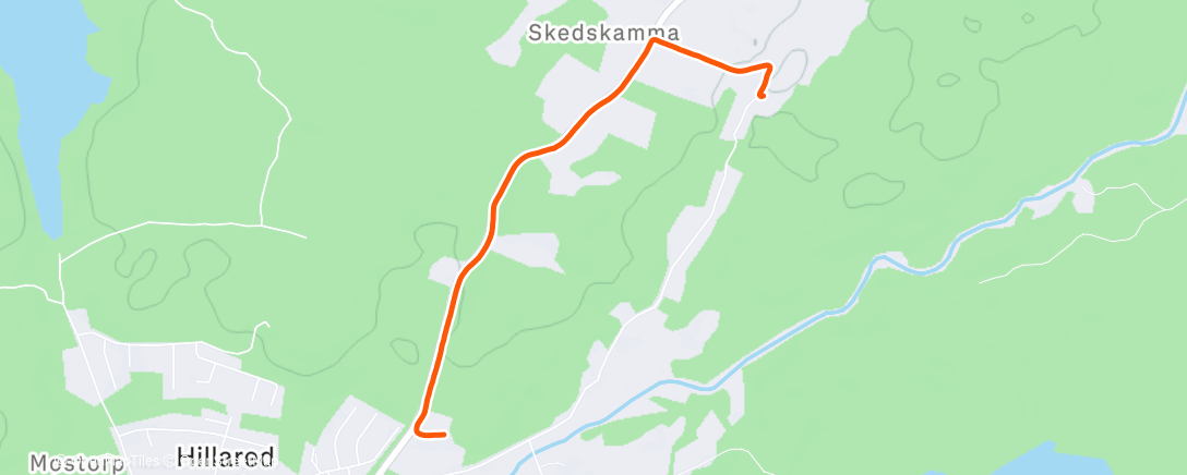 Map of the activity, Springa och hjälpa kompis med hans TV