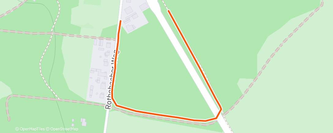 Map of the activity, Afternoon Workout