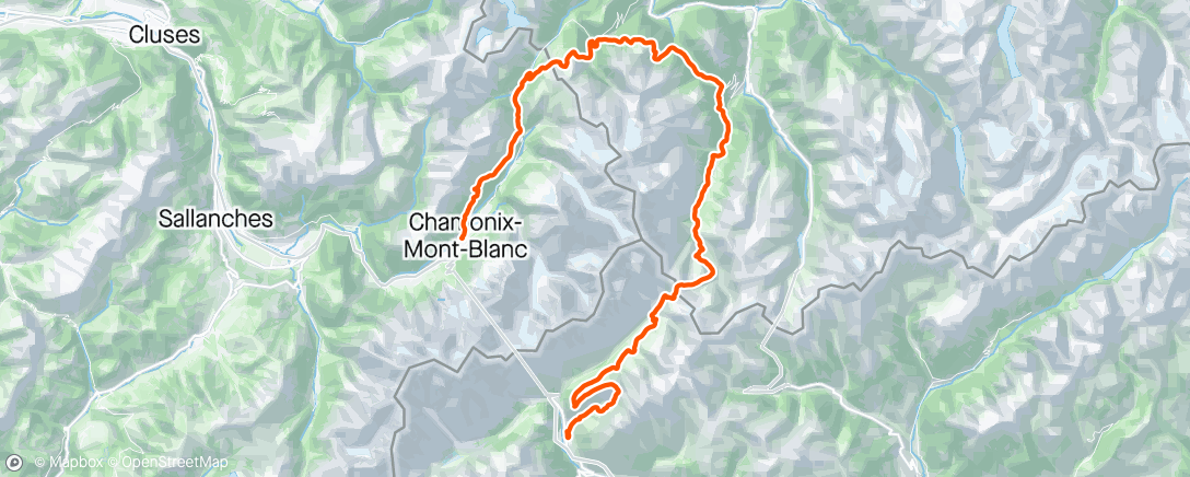 アクティビティ「UTMB CCC 🥹🥹🫶🏼」の地図