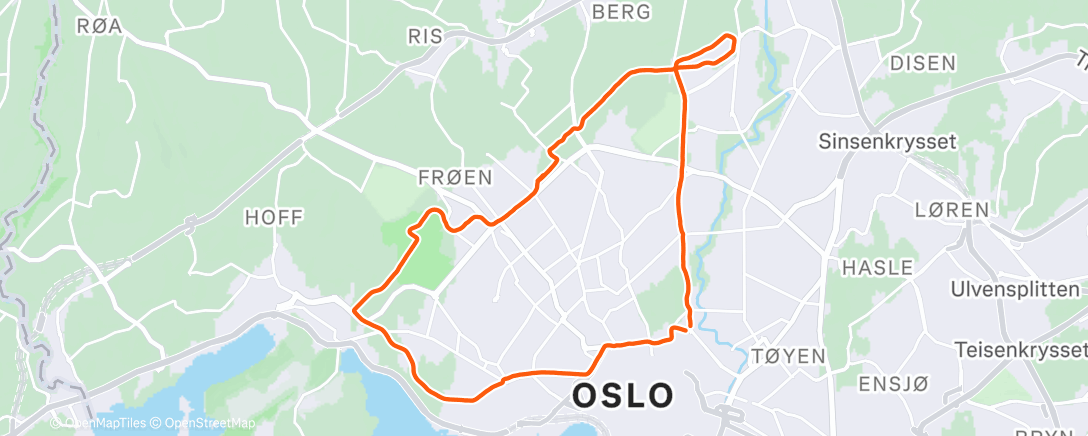 Map of the activity, Christmas loop