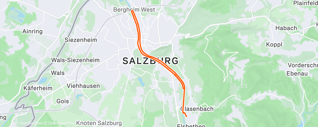 Map of the activity, Dezember HM Test